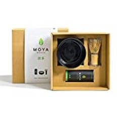 Ekologiskt Moya Matcha Grönt Te Set | 30g Traditionell Klass (II) Förpackning + Skål+ Visp| Traditionell Klass Present Pulver Grönt Förberedelse-Set Starter