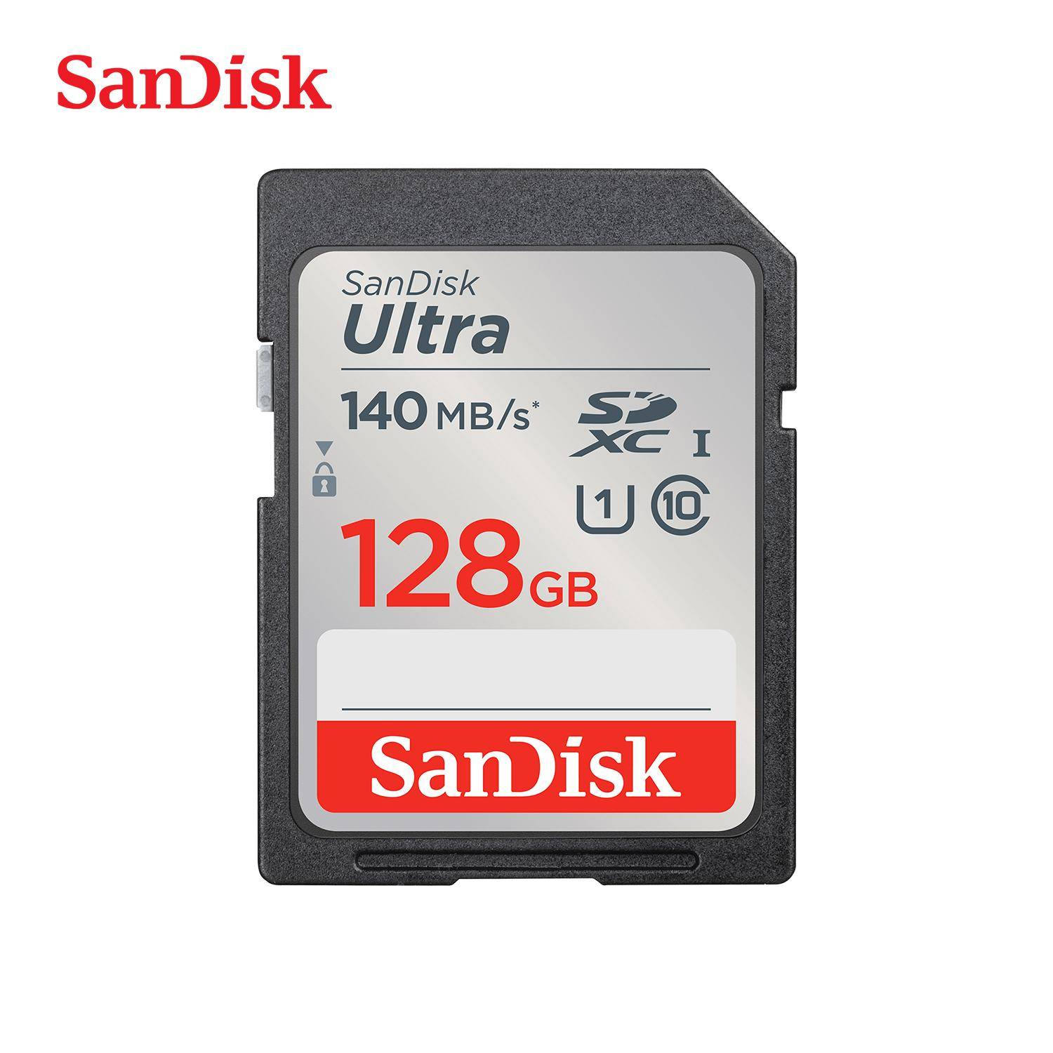 SanDisk 128GB Ultra SD-kort SDHC UHS-I-kort och SDXC Minneskort 32GB 64GB 256GB 512GB Original SD-kort för Kamera Upp till 120-150Mb/s Flash-kort 【128GB】