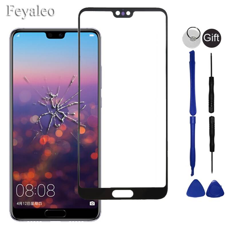 P20 pro frontpanel för huawei p20 pro plus pekskärmsensor p20 pro lcd-skärm digitizer glasfodral pekskärmbyte