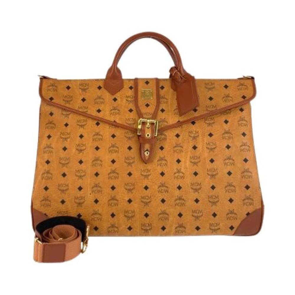 MCM Pre-owned - Pre-owned Visetos Leather Boston 2way Bag Vintage - unisex - ONE Size - Läder