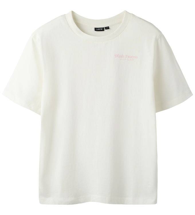 LMTD T-shirt - NlfHubba - White Alyssum/Pink A Boo - LMTD - 13-14 år (158-164) - T-shirt