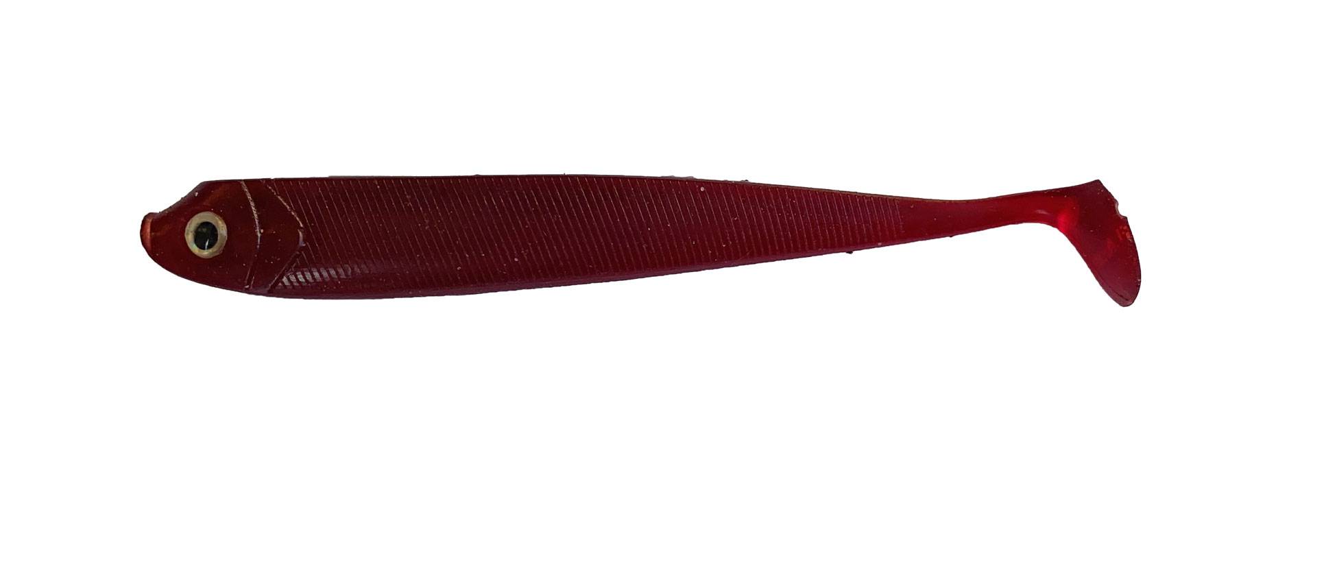 Jigg-bar Fladen Guddi shad 13cm mörkröd