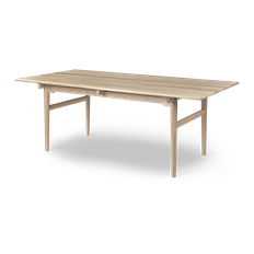 CH327 spisebord u. tillægsplader - Eg | 190 cm - Eg sæbe