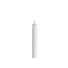 Deluxe LED Kronelys 15cm 2stk - Hvid