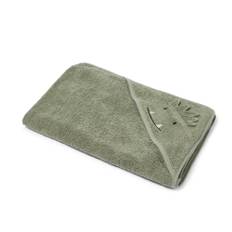 Liewood Augusta hooded cotton terry towel - green - One Size