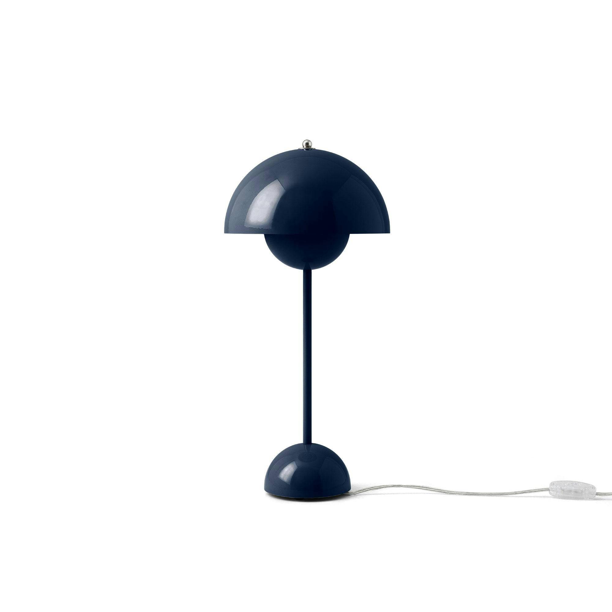 &Tradition - Flowerpot Vp3 Bordslampa Steel Blue - Stålblå
