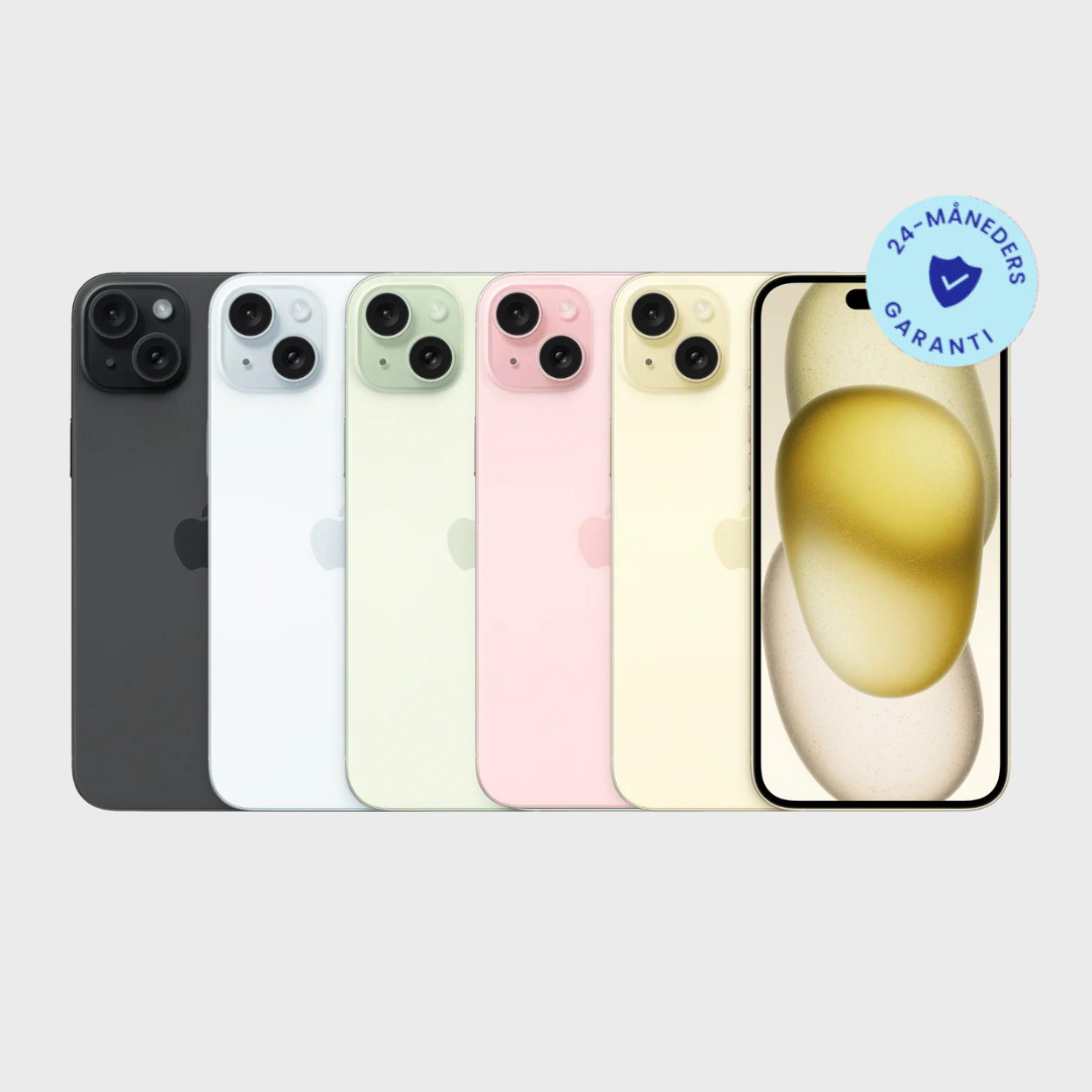 iPhone 15 Plus - Grøn / Meget God / 128 GB