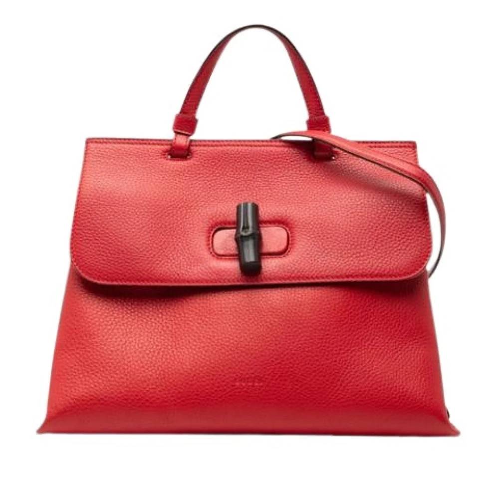 Gucci Vintage Pre-owned Vintage Skuldertaske - Vintage - Dame - Rød - ONE SIZE - Uld
