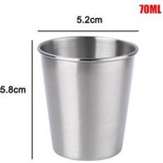 30/70/180/320ml metall rostfritt st&#xE5;l kopp kopp dricka kaffe &#xF6;l tumlaren resor hemmakontor 88 januari - 70ml