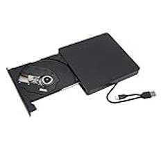 Extern DVD-enhet, Bärbar USB3.0 Typ C CD DVD RW-enhet, Disk Drive Player-brännare, för Bärbar Stationär PC, för Windows för Linux för OS X