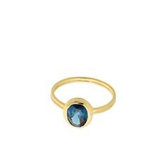 Pernille Corydon Hellir Blue Ice Ring Guld