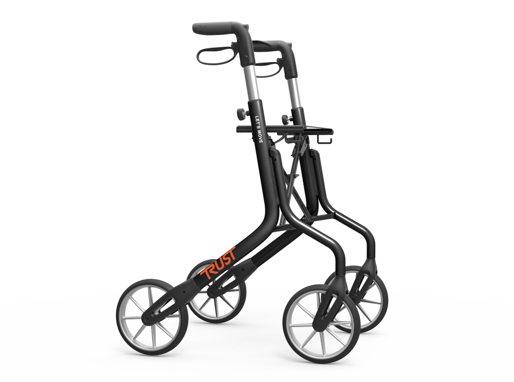 Let’s Move utomhusrollator - Svart