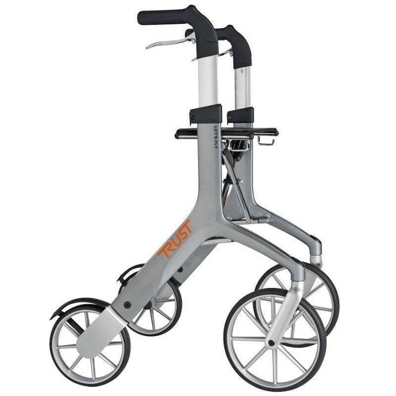 TrustCare Let's Fly - elegant udendørs-rollator (inkl. taske).