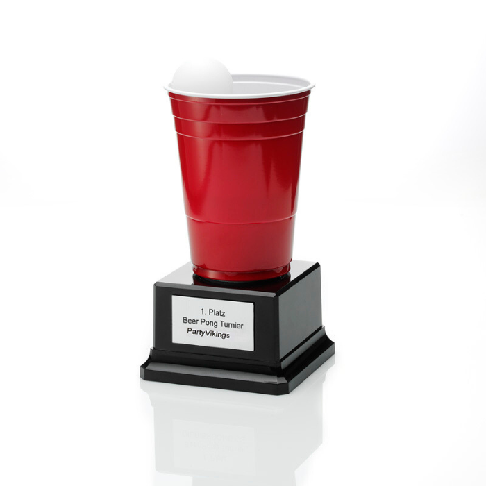 Beer pong pokal tysk - 18,5x10 cm.