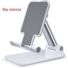Hopfällbar förläng metall bordsplatta hållare bord cell stöd skrivbord mobiltelefon hållare stativ för iphone ipad justerbar - Vit färg