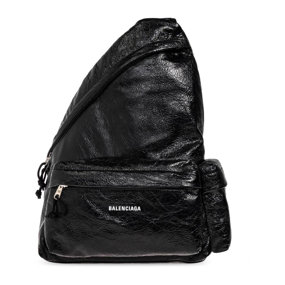 Balenciaga Explorer One-Shoulder Rygsæk - Tasker - Herre - Sort - ONE SIZE - Uld