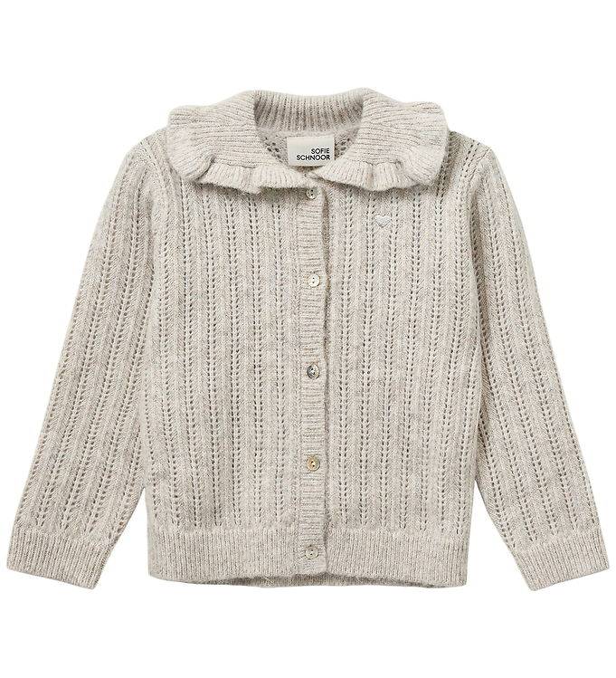 Sofie Schnoor Cardigan - Stickad - Hennysk - Ecru Melange - Sofie Schnoor - 3 år (98) - Cardigan
