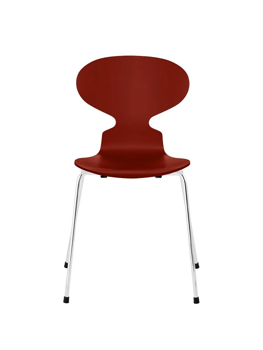 3101 Myren Stol lakeret af Arne Jacobsen Venetian Red / Krom - Jacobsen Plus