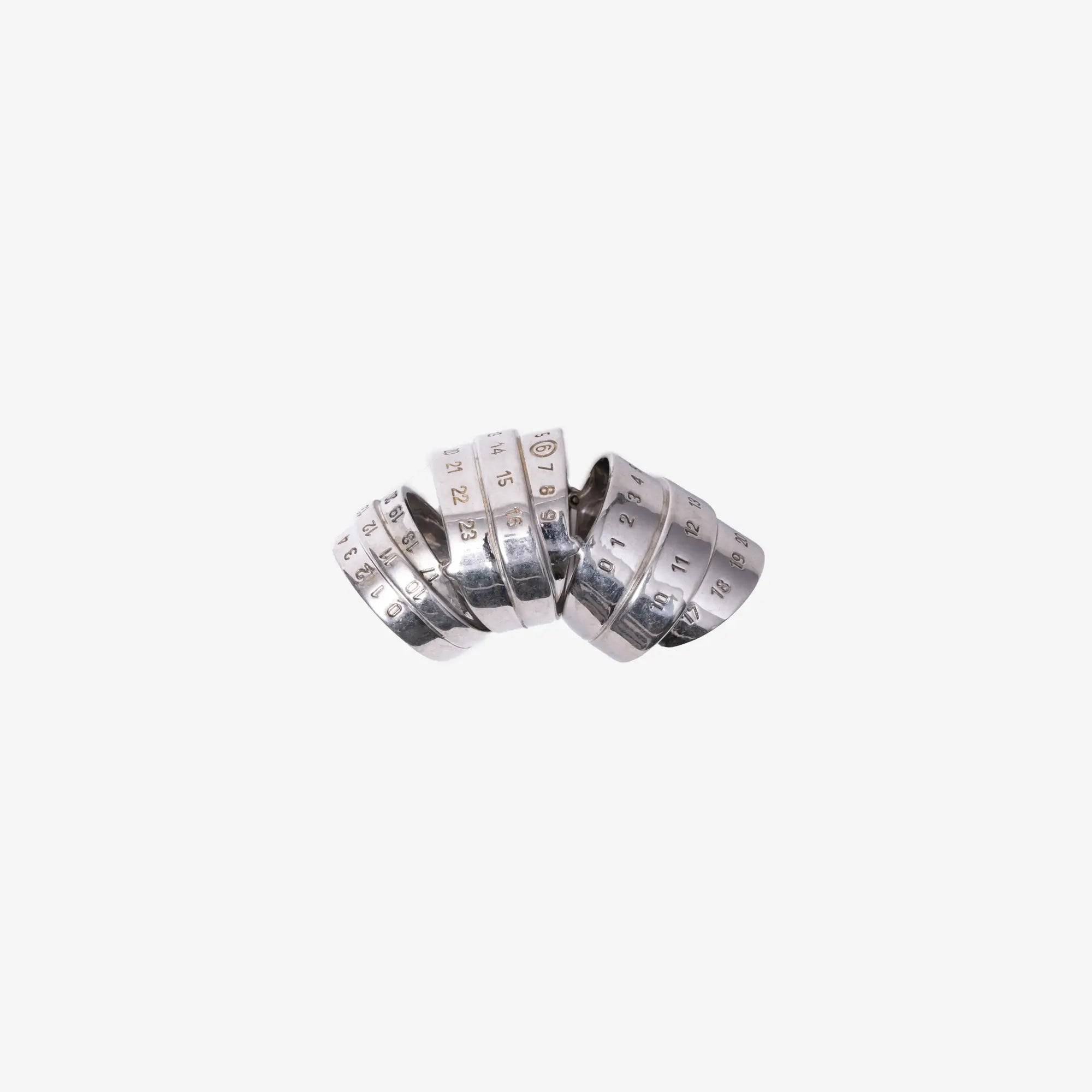 Numeric Triple Ring - M / Silver (M)