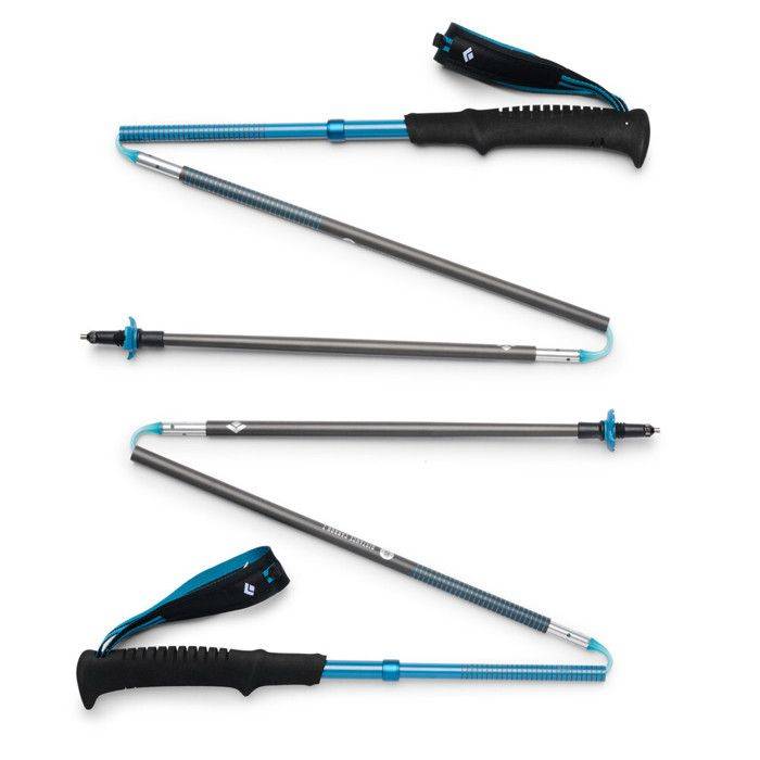 Bâton de trekking Black Diamond Distance Carbon Z Poles (x2) - Blå - 130 cm