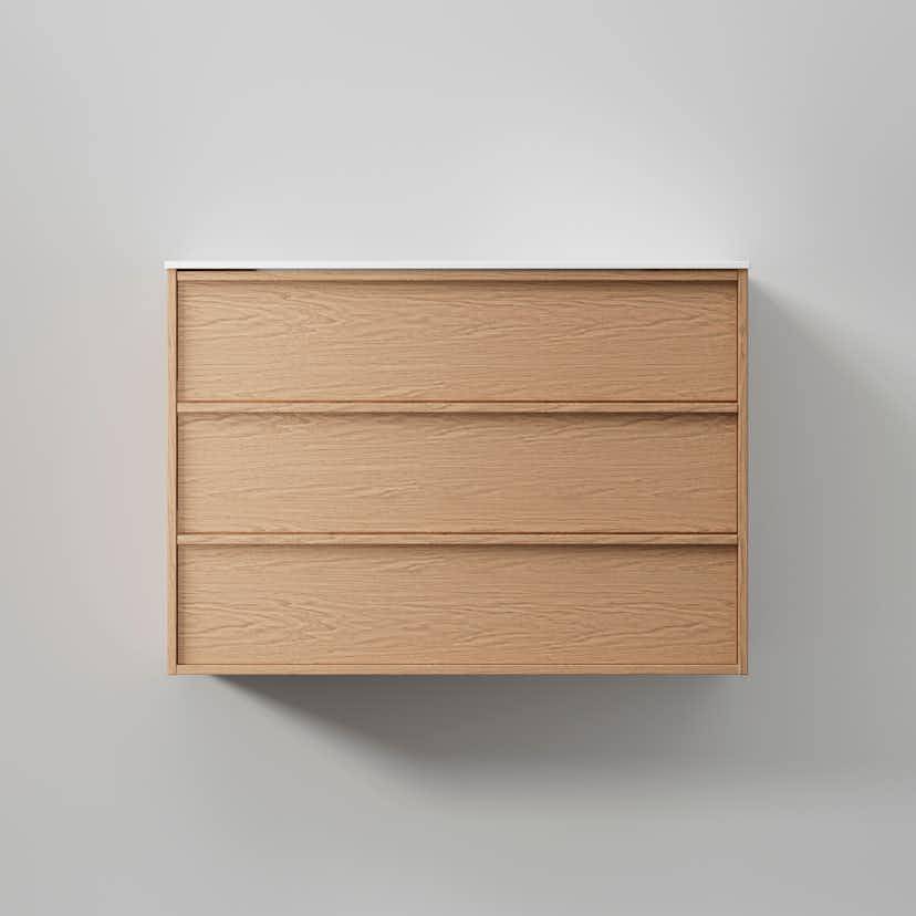 Tvättställsskåp INR Terra Carve med 3 Lådor