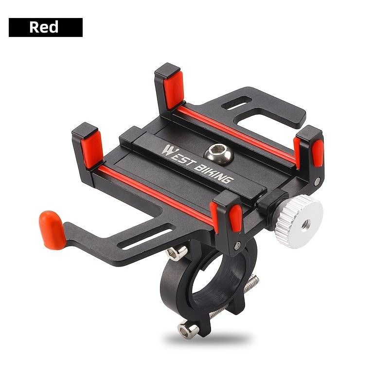 TEMU West Biking Bike Phone Holder Universal Bicycle Phone Mount For 4.5-7 Inch Phones Adjustable Anti Slip Phone Holder Bicycle Accessories