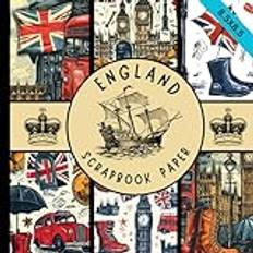 England scrapbook paper: British style craft paper pad perfect for scrapbooking & cardmaking, junk journaling, origami and more crafting projects