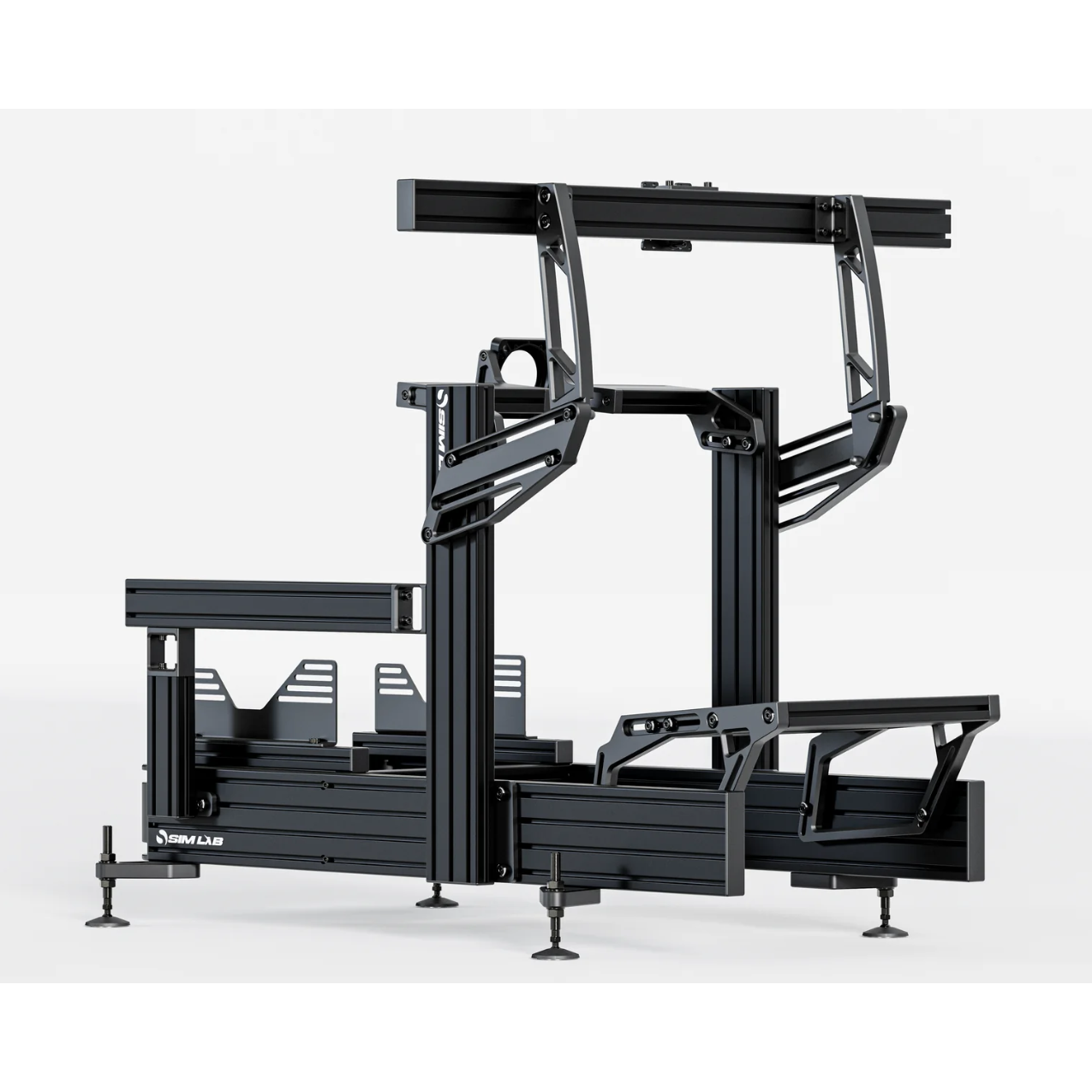 Sim-Lab P1X Ultimate Sim Racing Cockpit med singel monitorstativ (Frontmount)