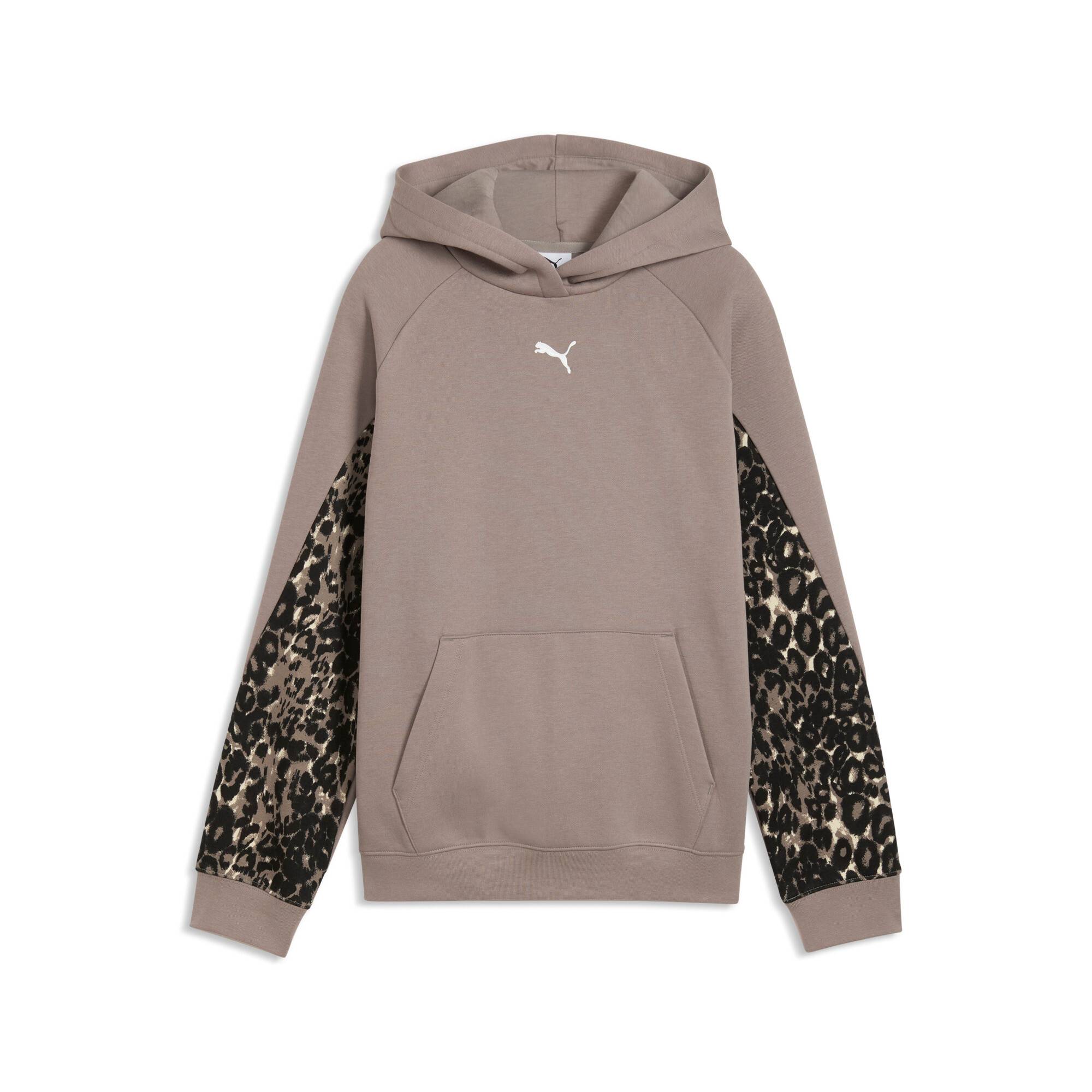 PUMA Sport Animal Fleece Hoodie Youth, Shop, Mouse Gray, 15-16Y