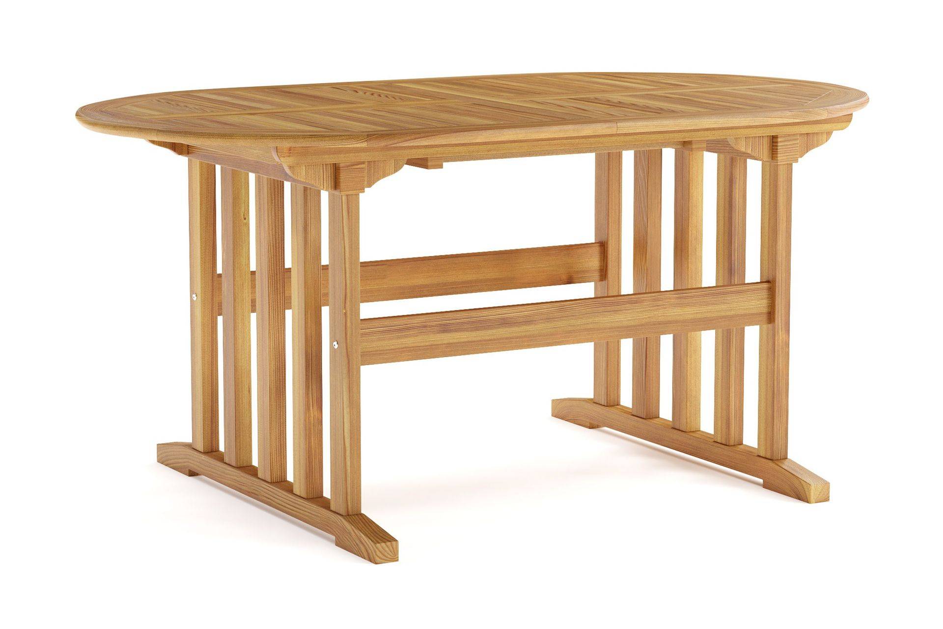 Comfort Garden Menorca Ovalt Förlängningbart Matbord i trä Utomhus 90x150 cm Teak / Natur