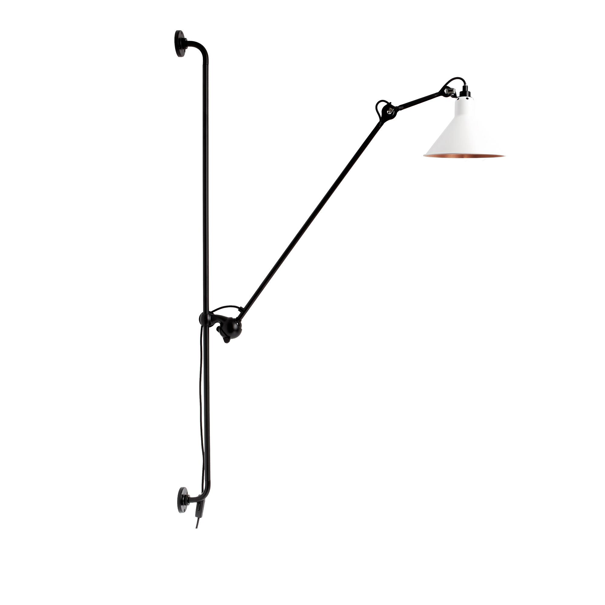 DCWéditions - Lampe Gras No214 - Conic, Vit med kopparinsida - Vägglampor - Bernard-Albin Gras - Vit
