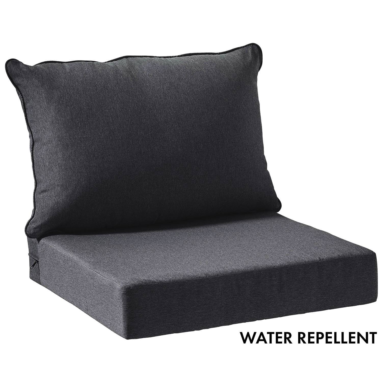 Royal WR Tristan/Isolde loungedynor, Skiffer 65x65 cm - Grå/Mörkgrå