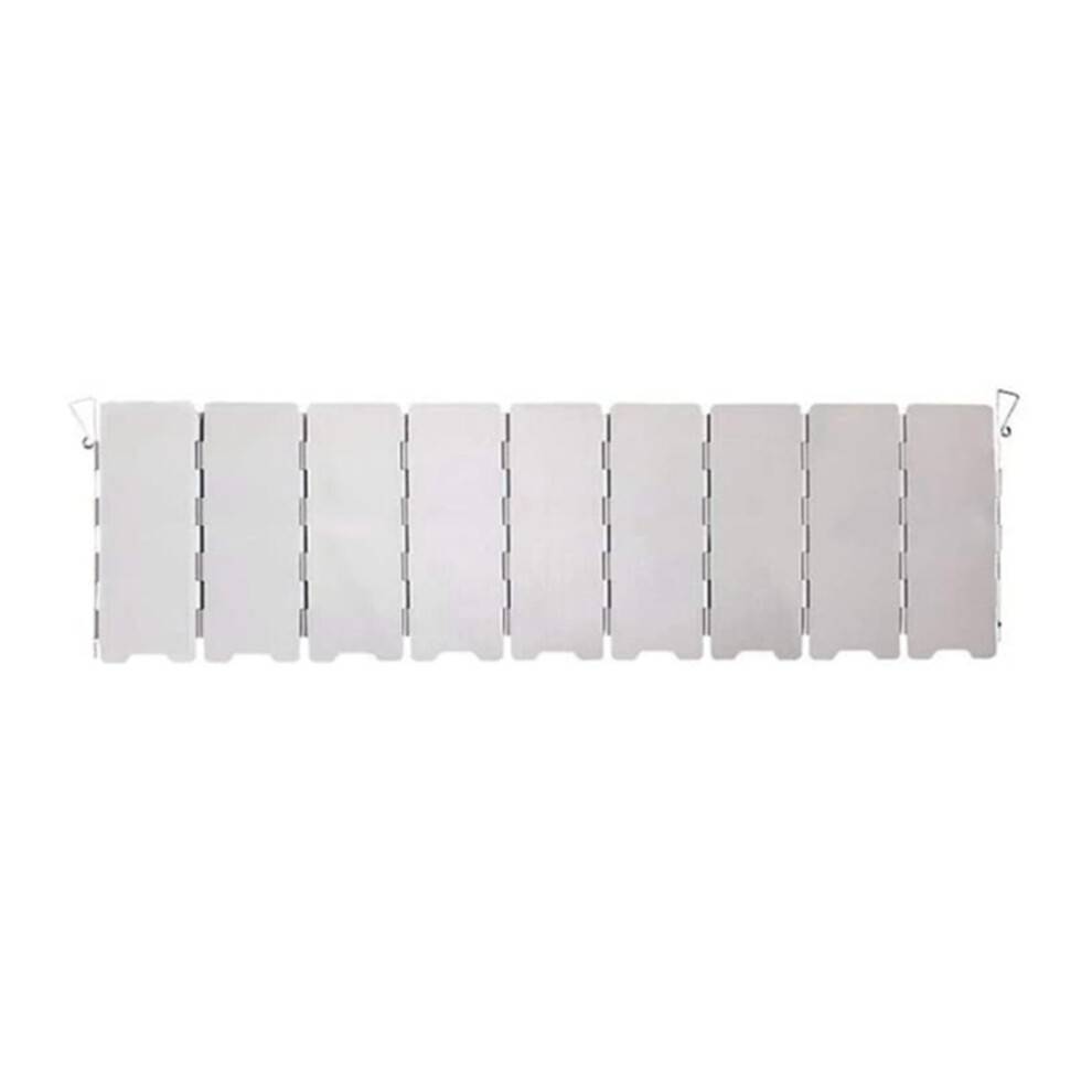 Outdoor Picnic 9-Piece Stove Wind Deflector Folding Wind Deflector Suitable for Camping Stoves and Butane Stoves