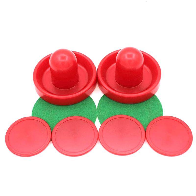 8 st/set Standard Plast 60 mm Strikers Airhockey Pushers och Puckar Ersättning För Spelbord Målvakter Tillbehör vit