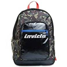 Invicta Backpack, JELEK COLORBLOCK CAMO Eco-friendly Knapsack, Book Bag, for Teen, Girls&Boys, For School, Sport, Free Time, with Side Pockets & Laptop Sleeve, Italian Design, green