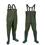 Ansobea Waders för herrar - Vattentäta - Med stövlar - I 70D neopren - Nylon 70D - För fiske, gårdar, byggnadsarbeten