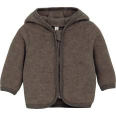 Huttelihut Jacket Ears Wool Fleece M Stl. 98 unisex - Från Magasin - Brown Melange (98)