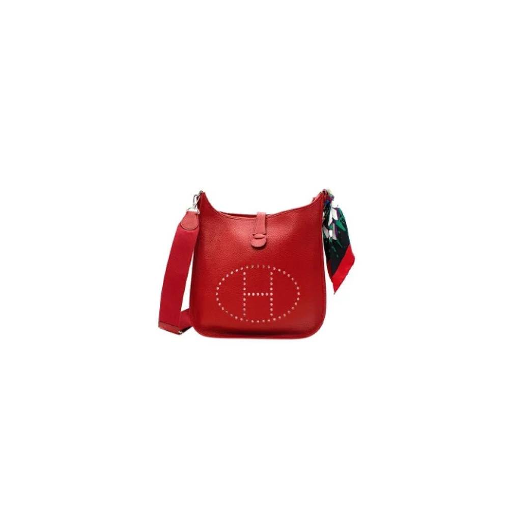 Hermès Vintage Pre-owned Laeder crossbody-tasker - Vintage - Dame - Rød - ONE SIZE - Læder