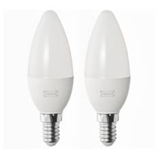 SOLHETTA LED ljuskälla E14 470 lumen, kronljus/opalvit