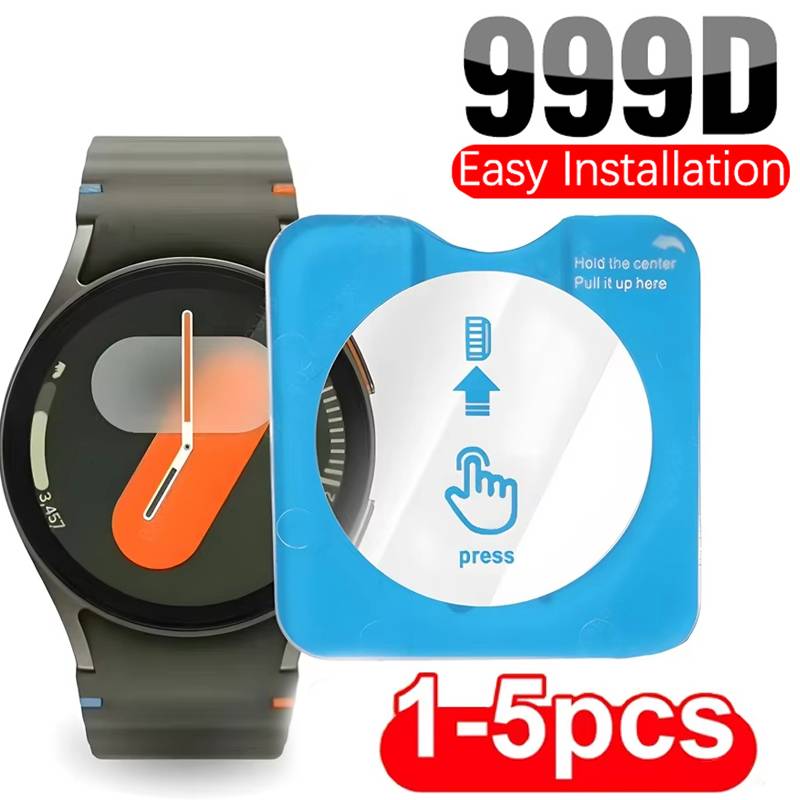 1/3/5pcs Tempered Glass Screen Protector For Samsung Galaxy Watch 7 / 7 Ultra 40/44/47mm Easy Installation Clear Film Guard Kit