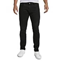 TOM TAILOR Herren 1021160 Troy Slim Fit Jeans, 10270 - Black Black Denim, 38W / 34L EU