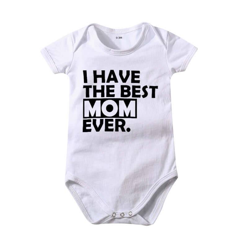 Newborn Cotton Summer Baby Romper Jumpsuit Set - MOM / 18M