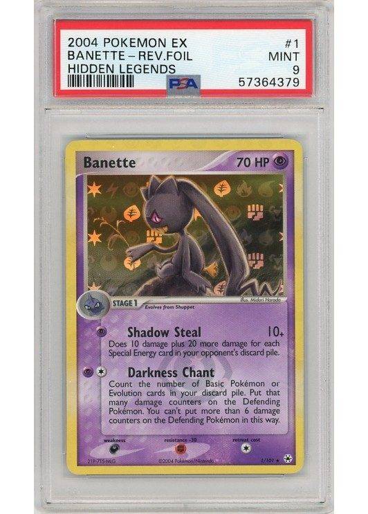 Banette - 1/101 - Reverse Foil - PSA 9.