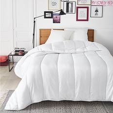 My Lovely Bed – täcke för 4 årstider, 3-i-1 (200 g/m² och 300 g/m² = 500 g/m²), varmt för vintern/lätt för sommaren, vit, 200 x 200 cm
