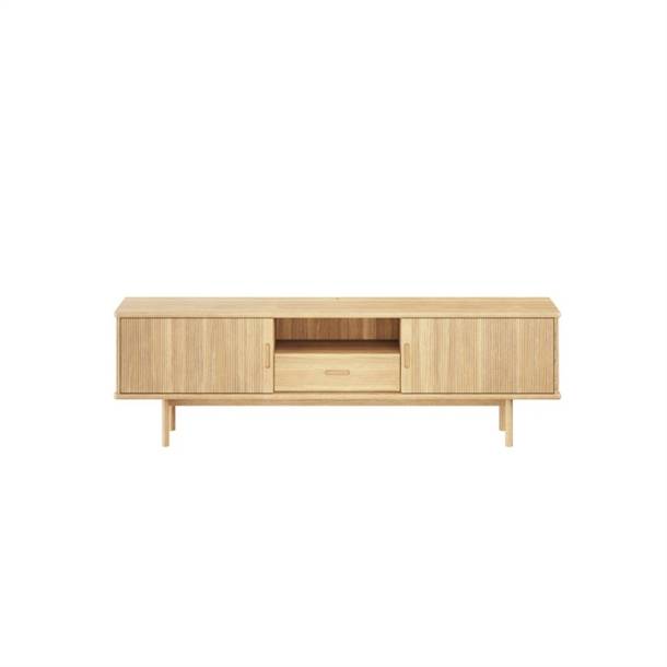EGEDAL TV-BORD - MASSIV EG OLIE/HVIDOLIE - MÅL: 180 X 55 X 35 CM. - STÆRK PRIS - EG NATUROLIE