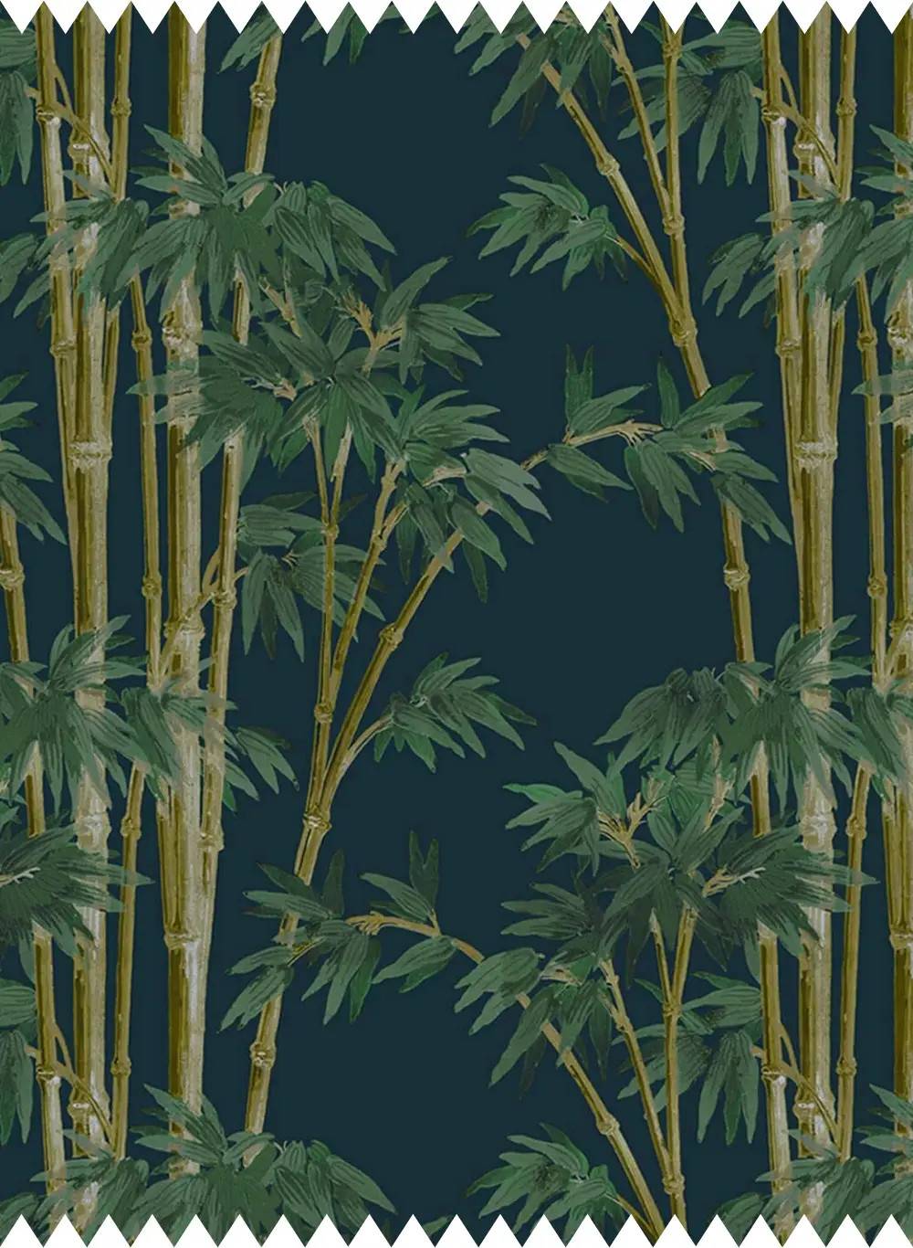 House of Hackney Fabric Bambusa - Velvet - Midnight
