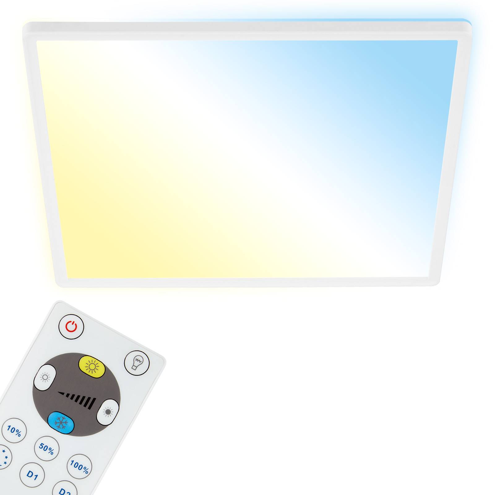 Casalux LED Slim panel m. remote hvid ø 29,3 cm 2400 lumen.
