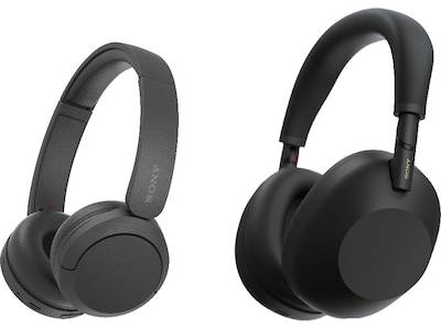 Sony WH-1000XM6 trådløse hovedtelefoner, Over-Ear (sort) + Sony WH-CH520