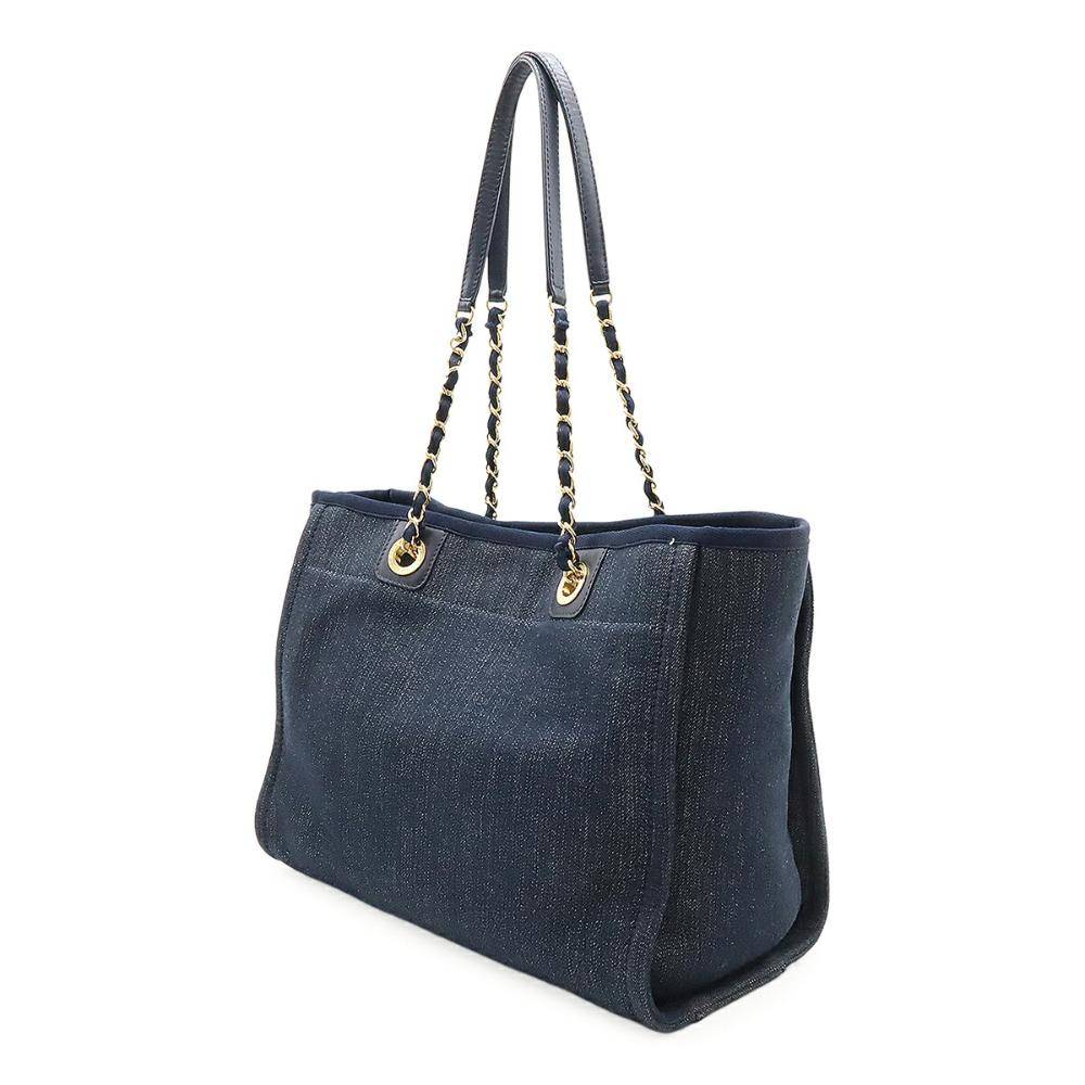 Chanel Vintage Chanel Deauville W 13cm x L 34cm x D 26cm - Skuldertasker Denim hos Magasin.