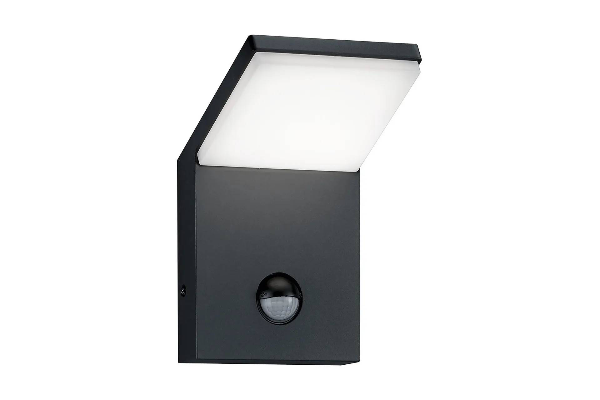 Trio Lighting Pearl LED Vägglampa rörelsessensor antracit - Antracit/Vit entrbelysning Vit